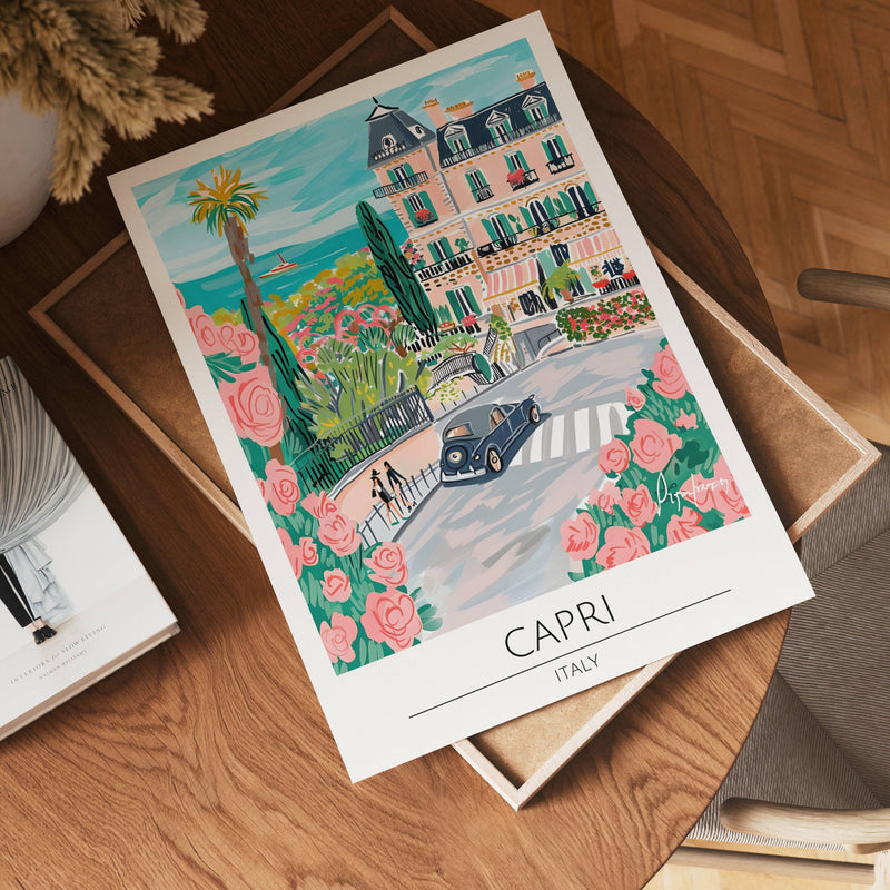 Capri Coastal Elegance Poster
