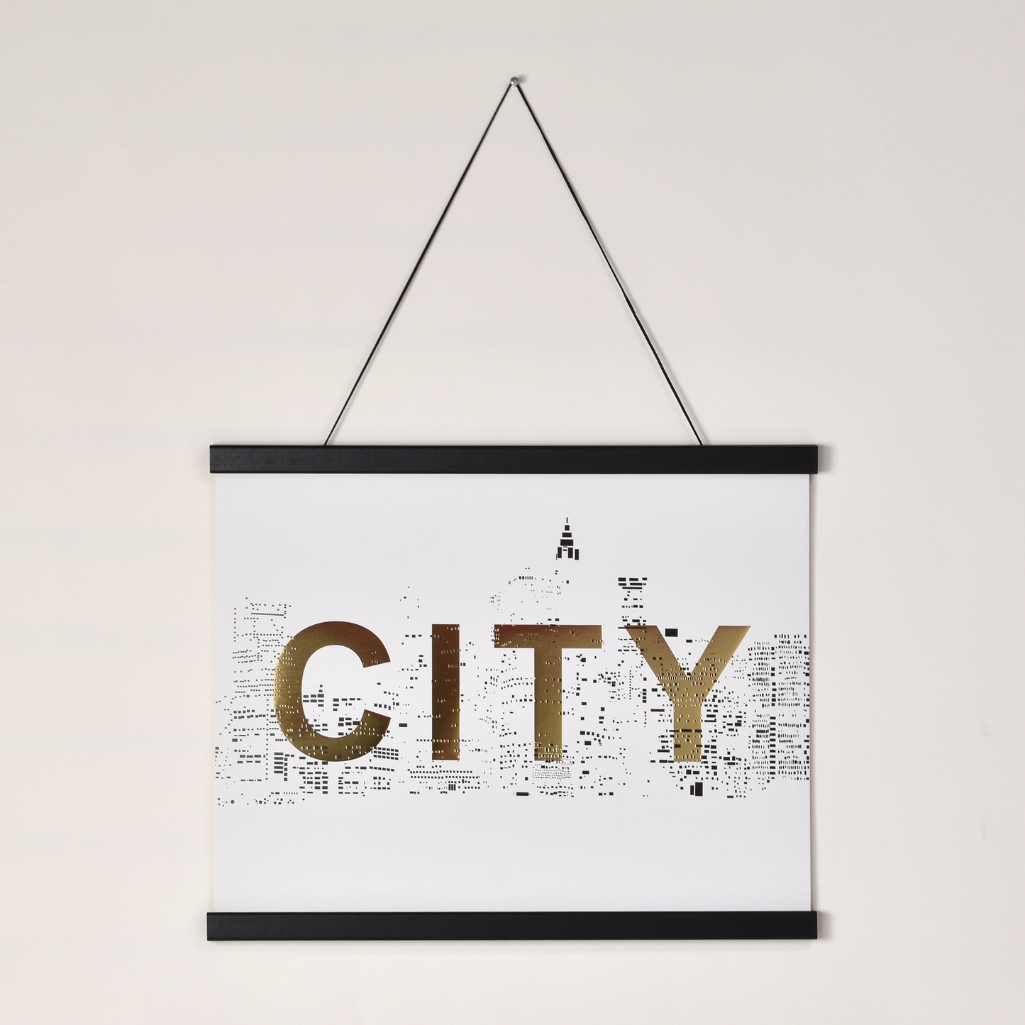 Posterhängare Svart Ek med magnet