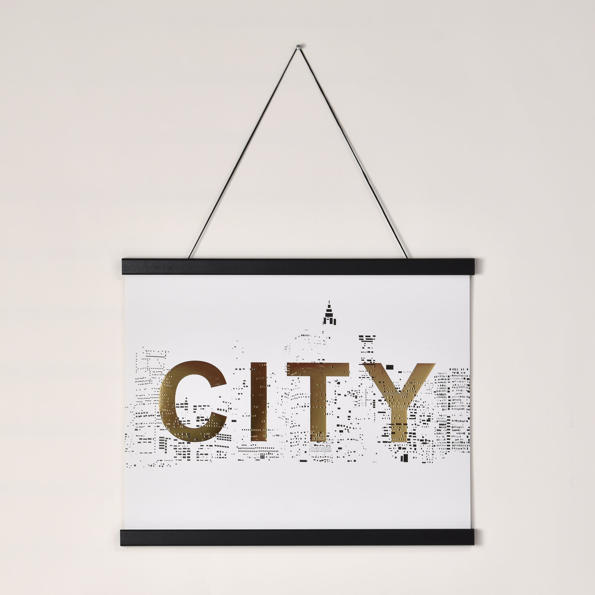 Posterhängare Svart Ek med magnet