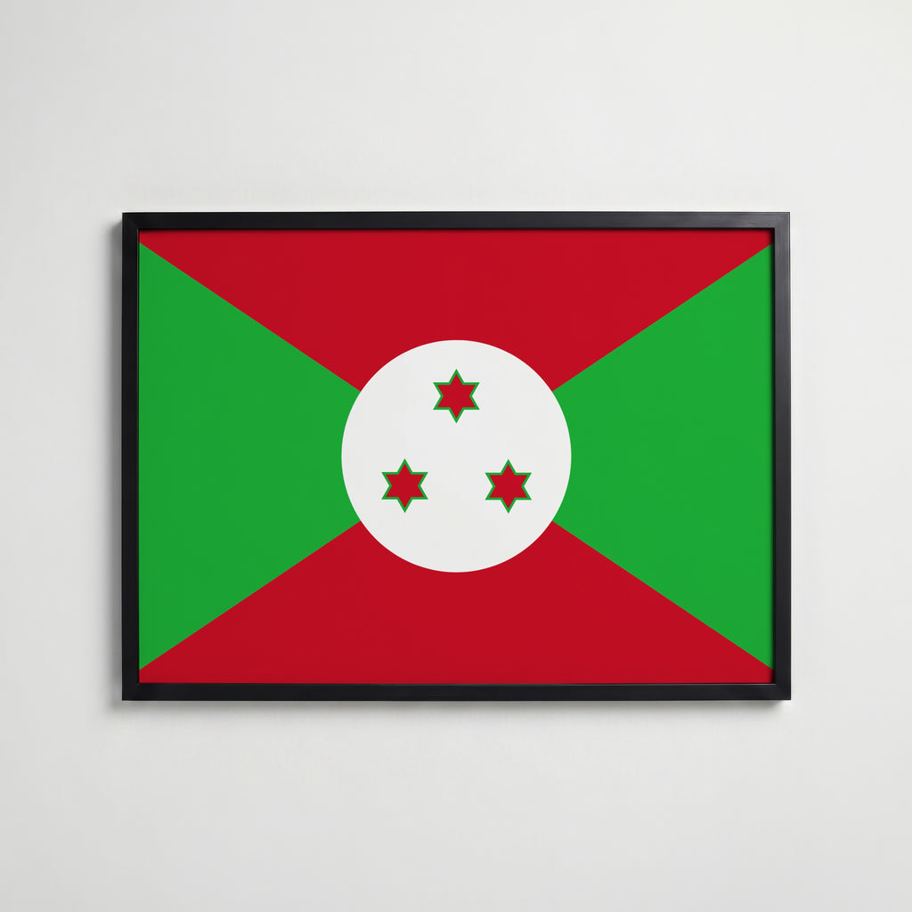 Burundi National Flag Poster affisch – köp poster online – Bozetto väggdekoration