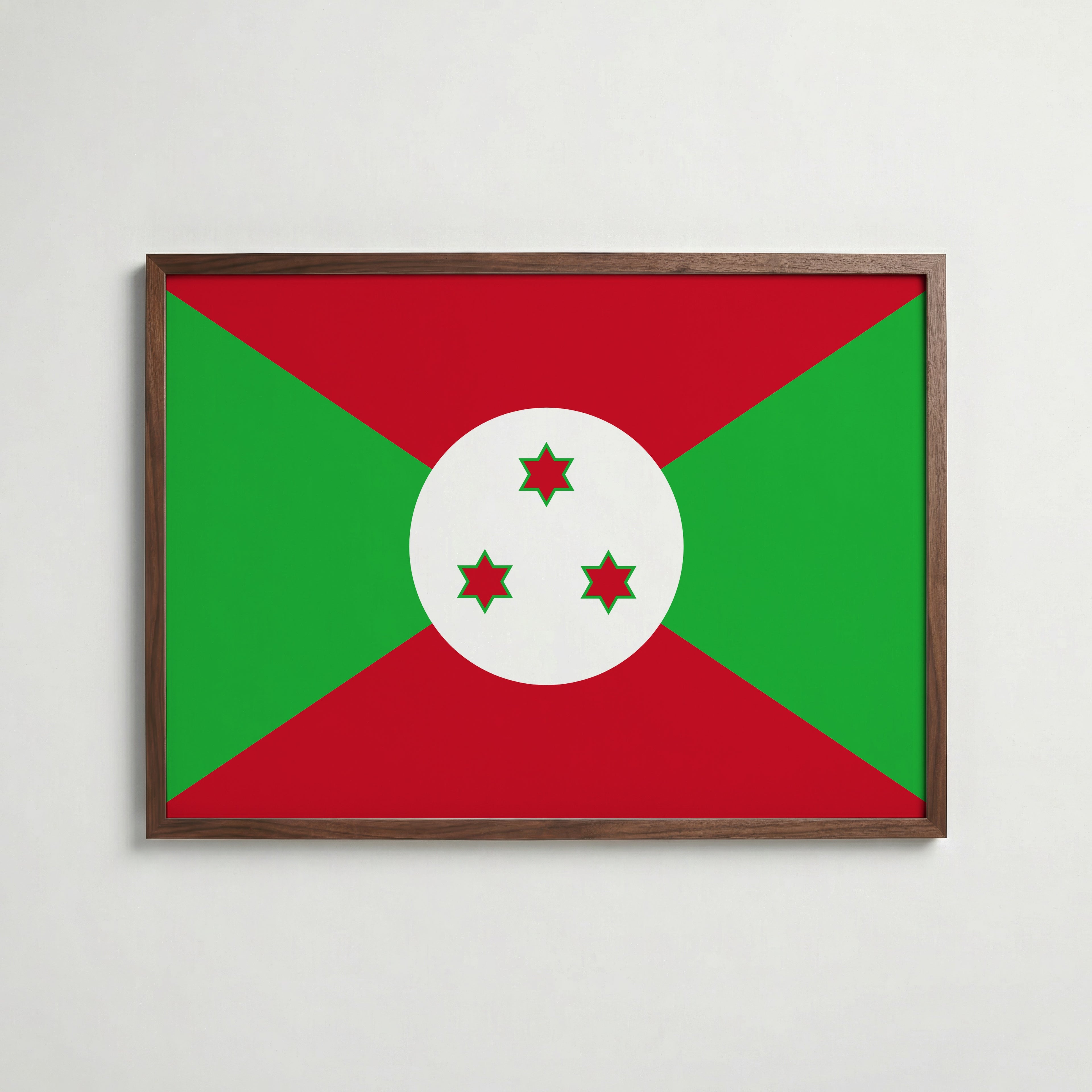 Burundi National Flag Poster poster – väggdekoration för hemmet – köp hos Bozetto