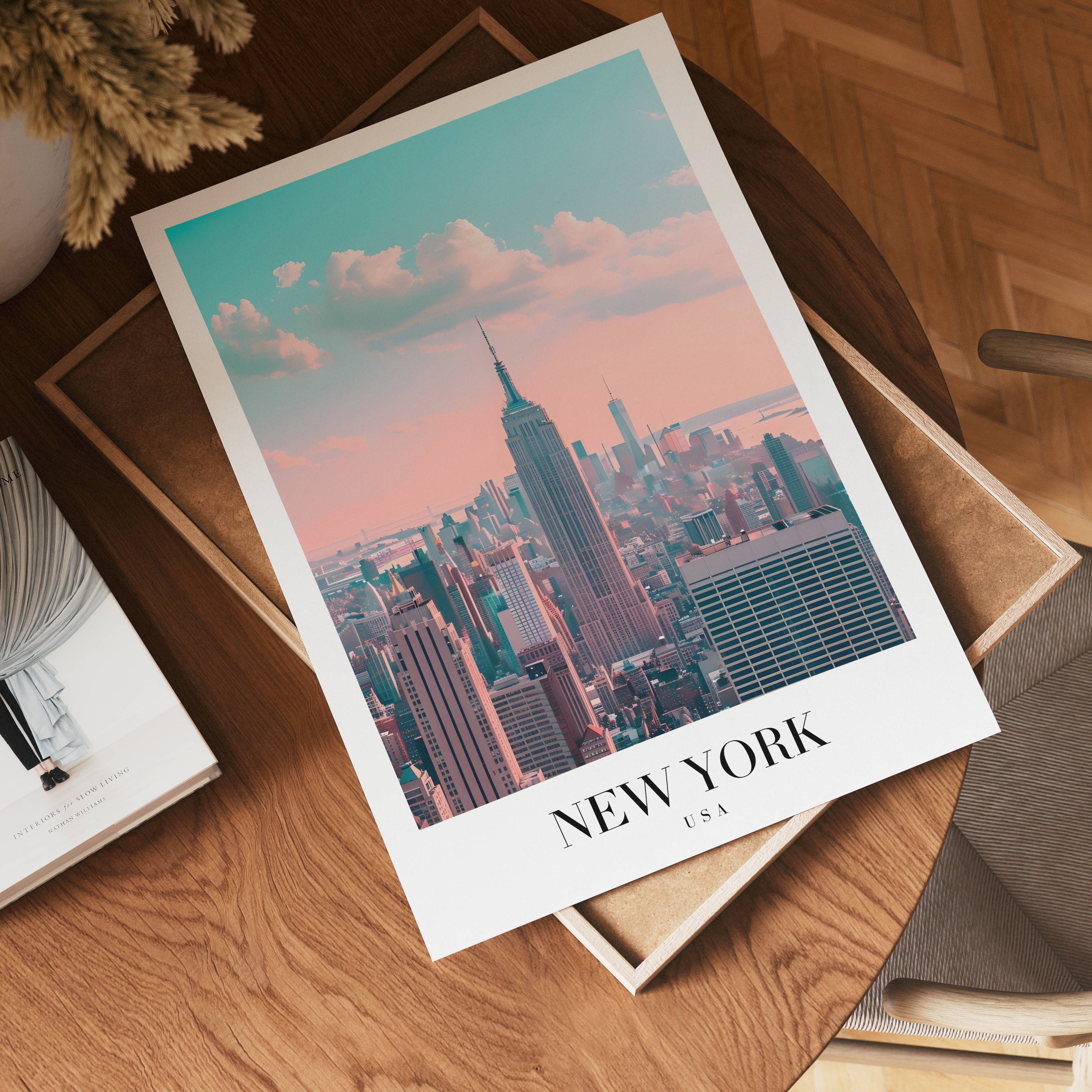 Skies Over Manhattan Poster