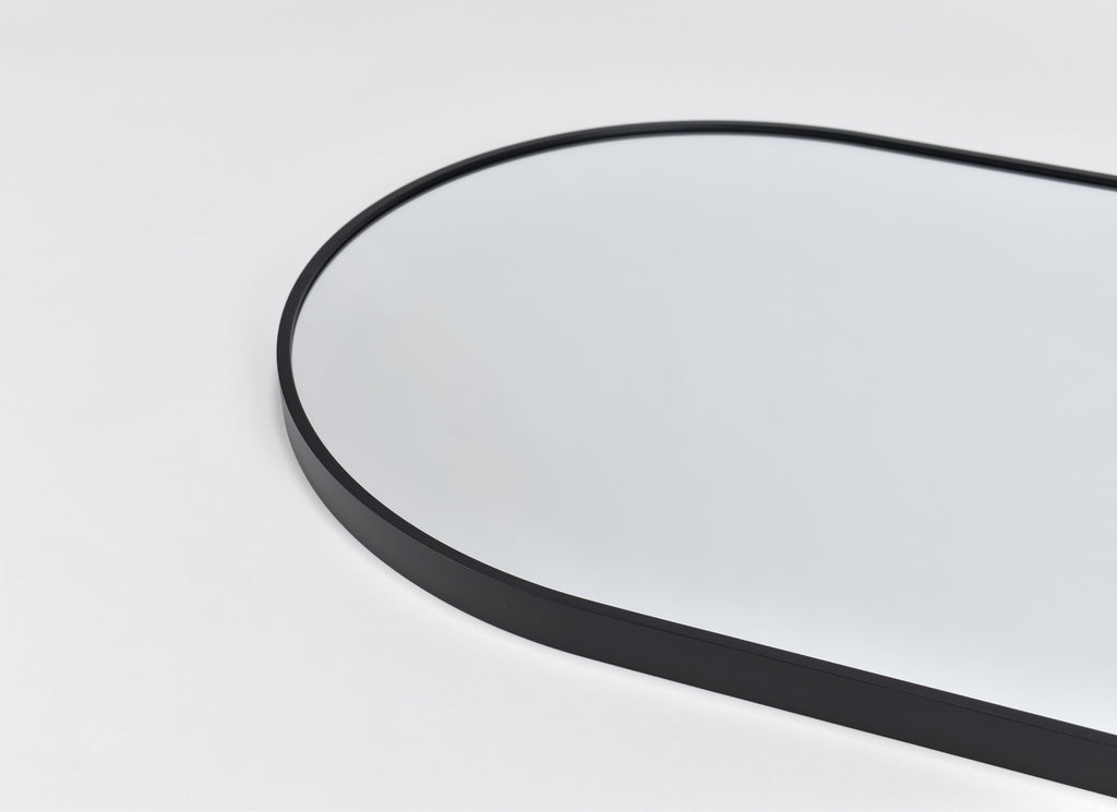 Spegel Bauge Svart Deluxe 50x75 cm