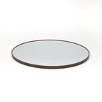 Spegel Rund Valnöt Deluxe  80 cm