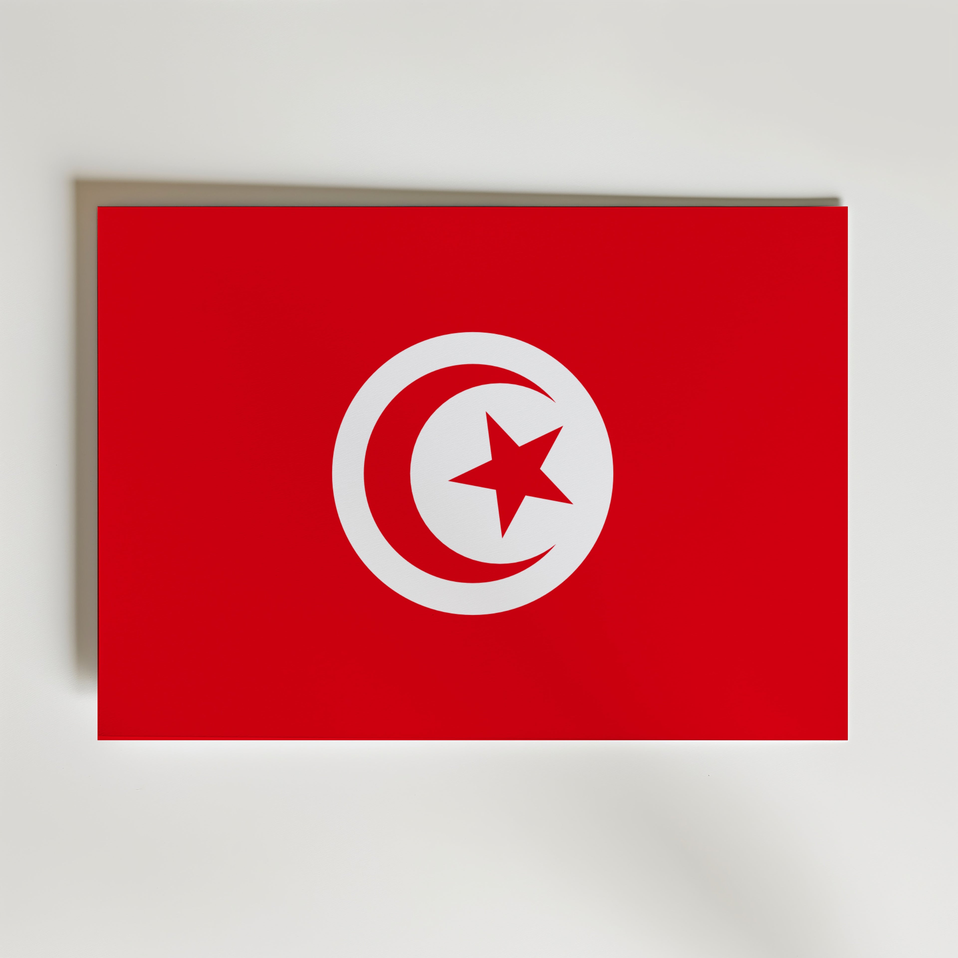Tunisia National Flag Poster affisch – poster till väggdekoration – köp online hos Bozetto
