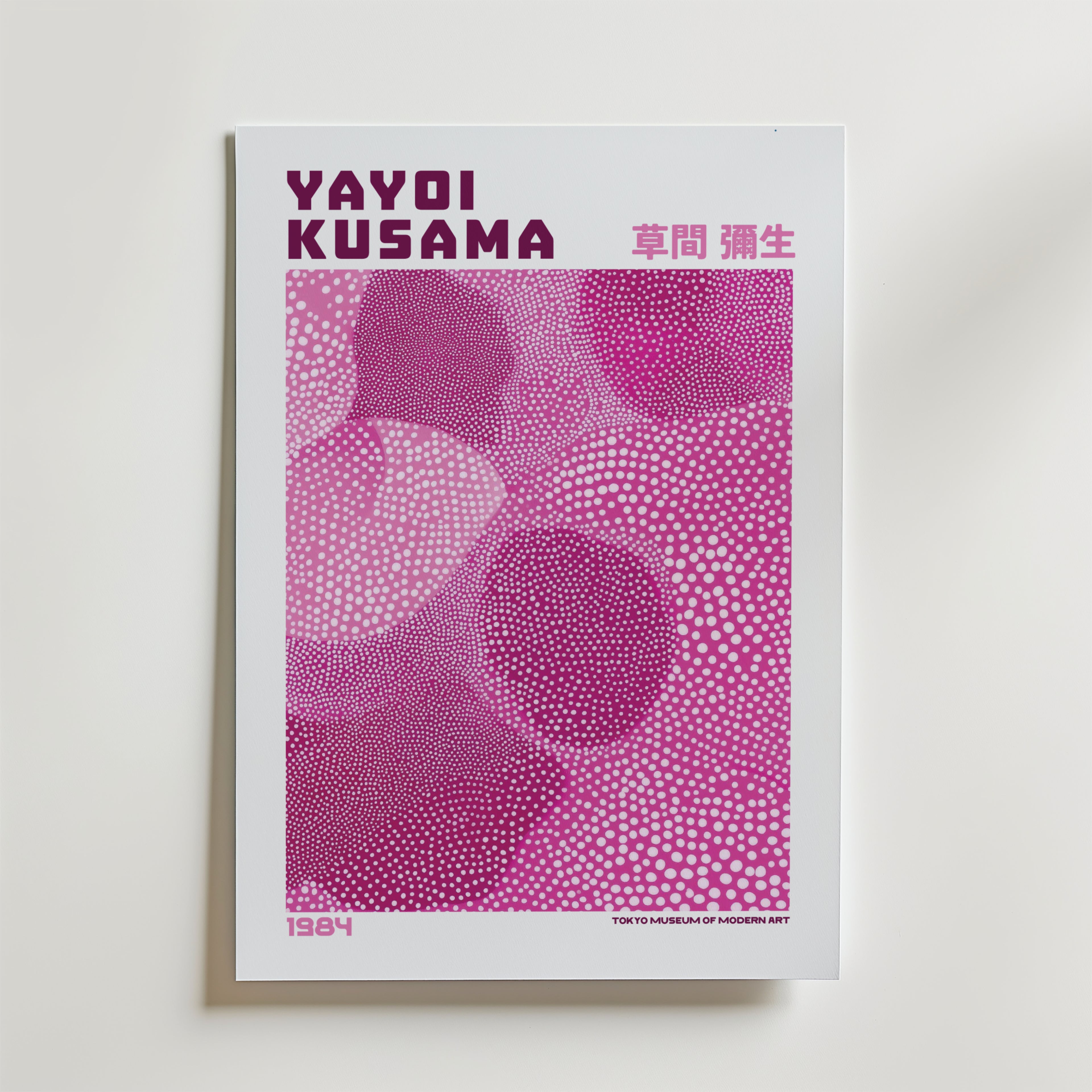 Yayoi Kusama Pink Infinity Dots Poster