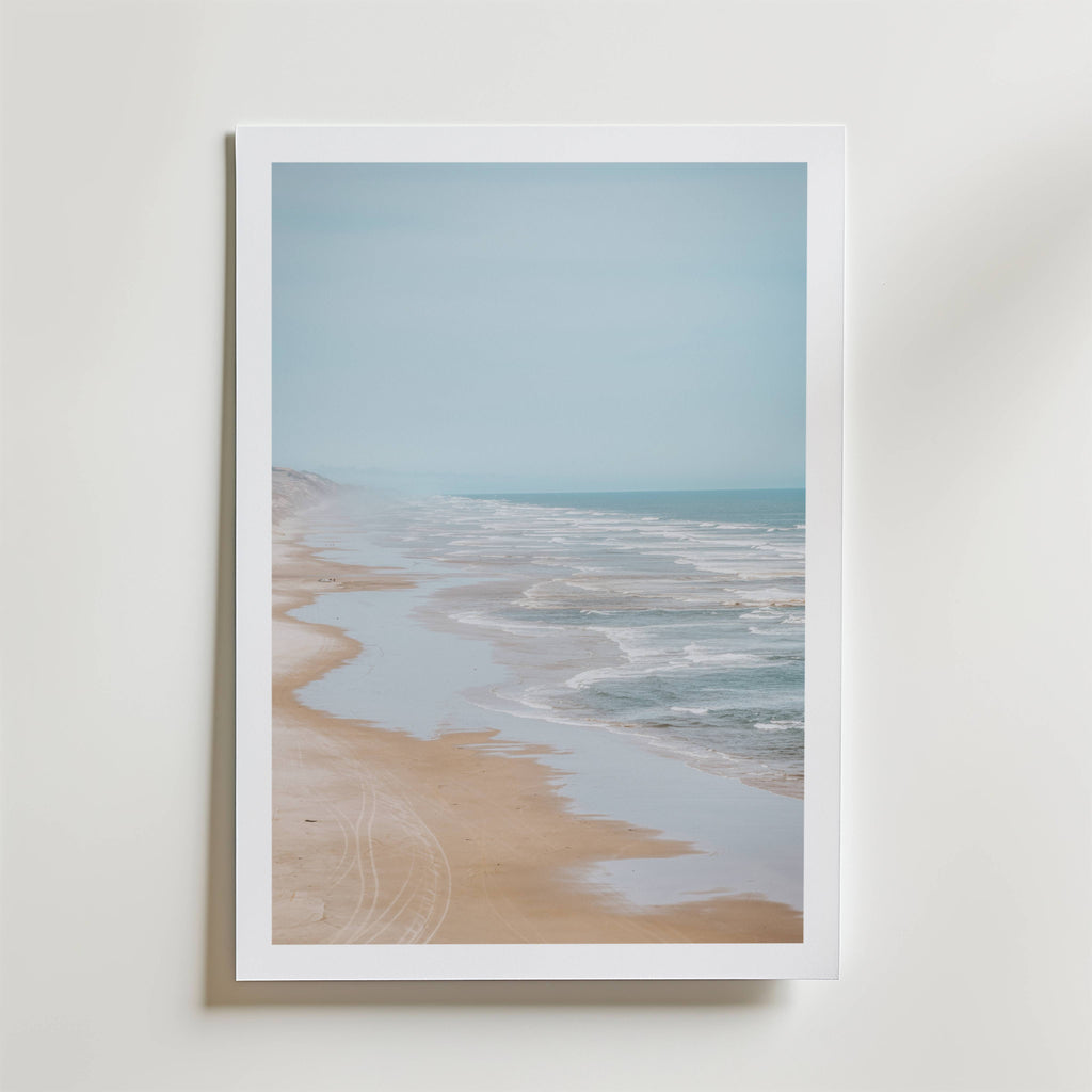 Misty Shoreline Poster