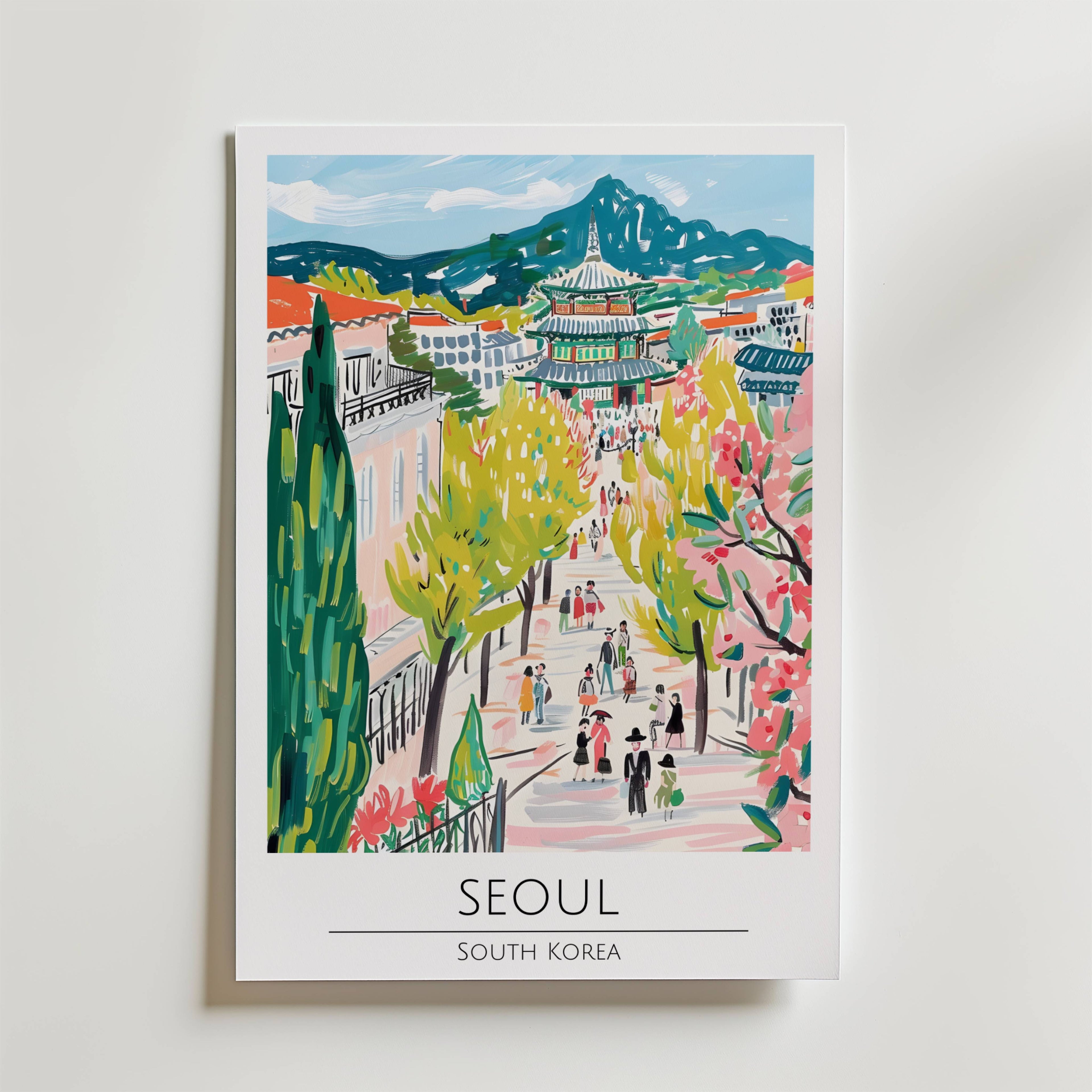 Seoul Cherry Pathway Poster