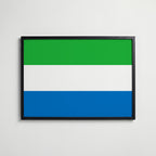 Sierra Leone National Flag Poster affisch – köp poster online – Bozetto väggdekoration