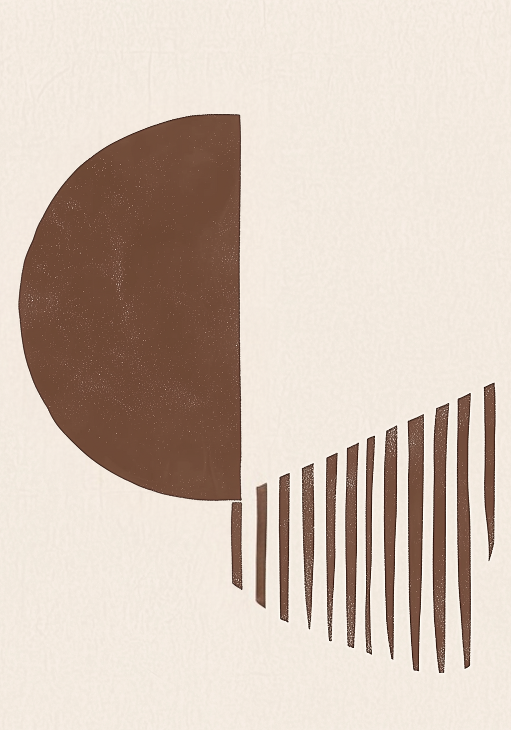 Organic Lines Contrast Poster