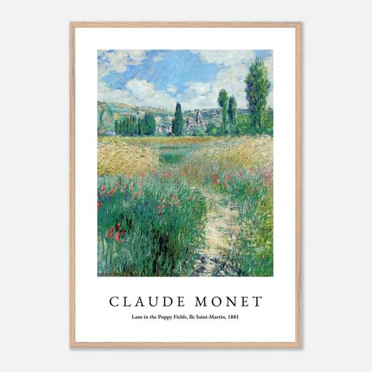 Claude Monet Lane In The Poppy Fields Posters