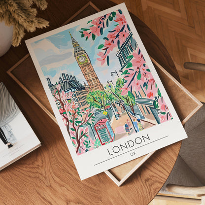London Blossom Avenue Poster