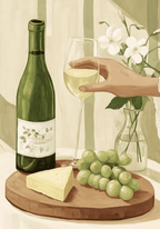 Grapes And Wine Poster