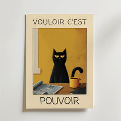 Morning Authority Cat Poster