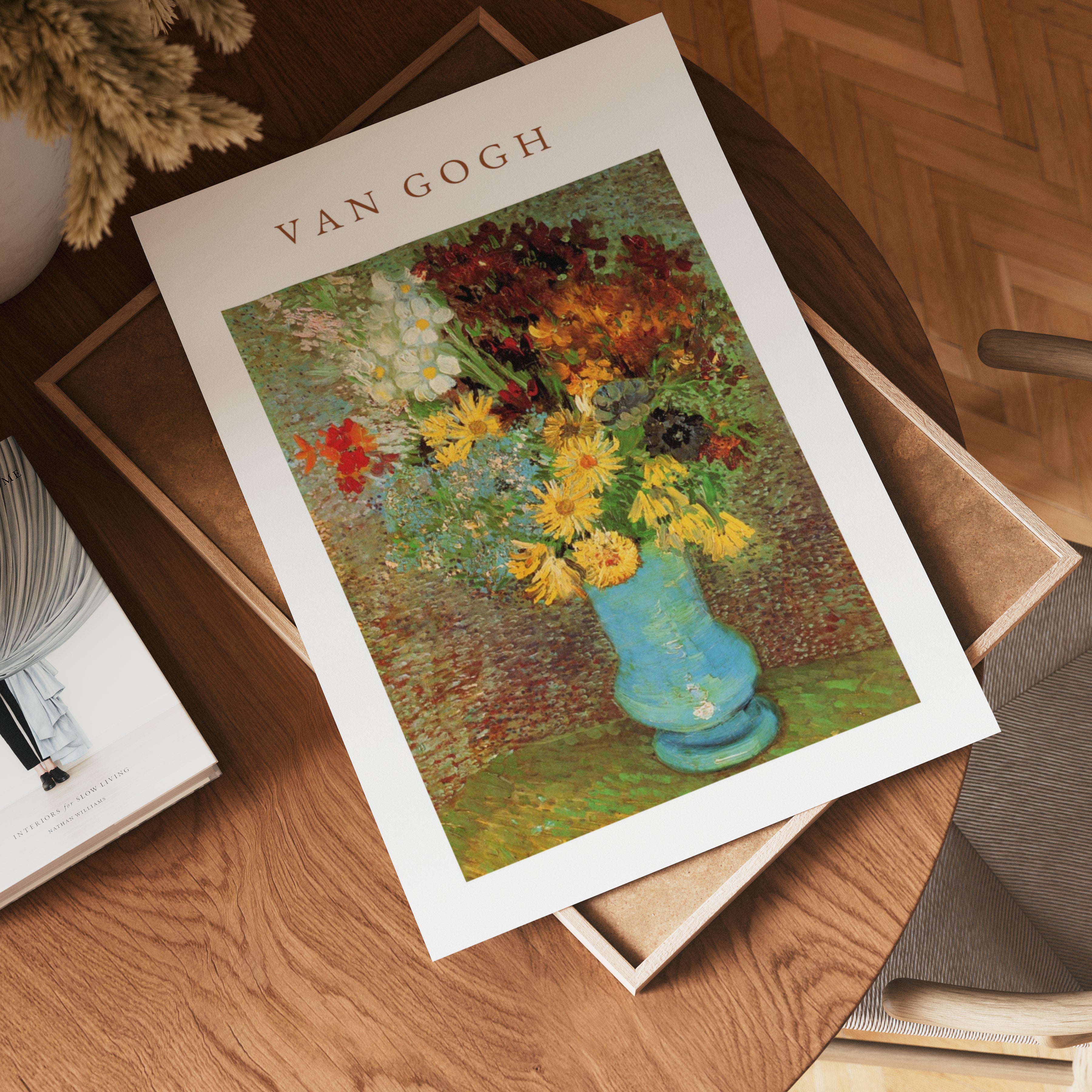 Van Gogh Vase With Daisies And Anemones Poster