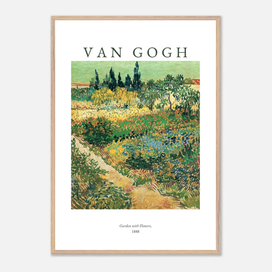 Van Gogh Garden With Flowers Poster