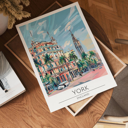 York Sunset Boulevard Poster