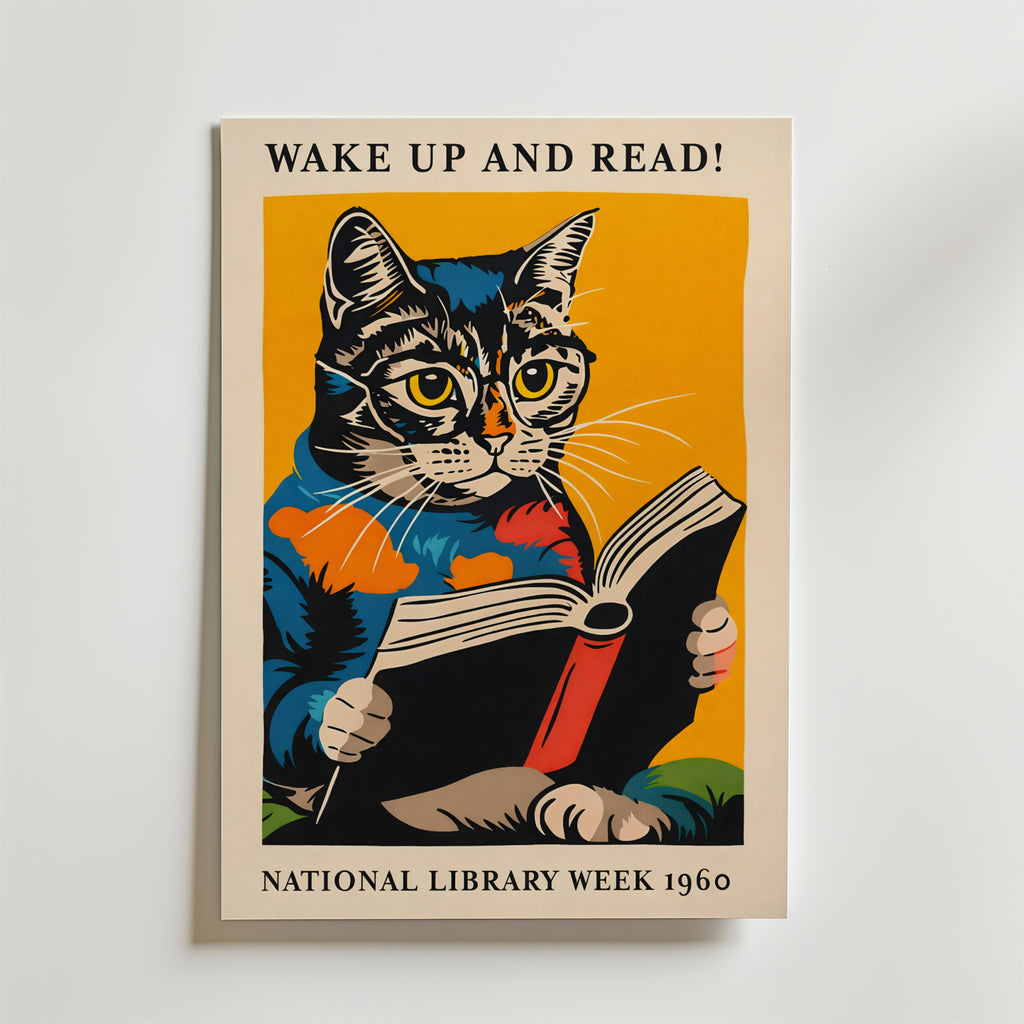 Wake Up and Read Poster