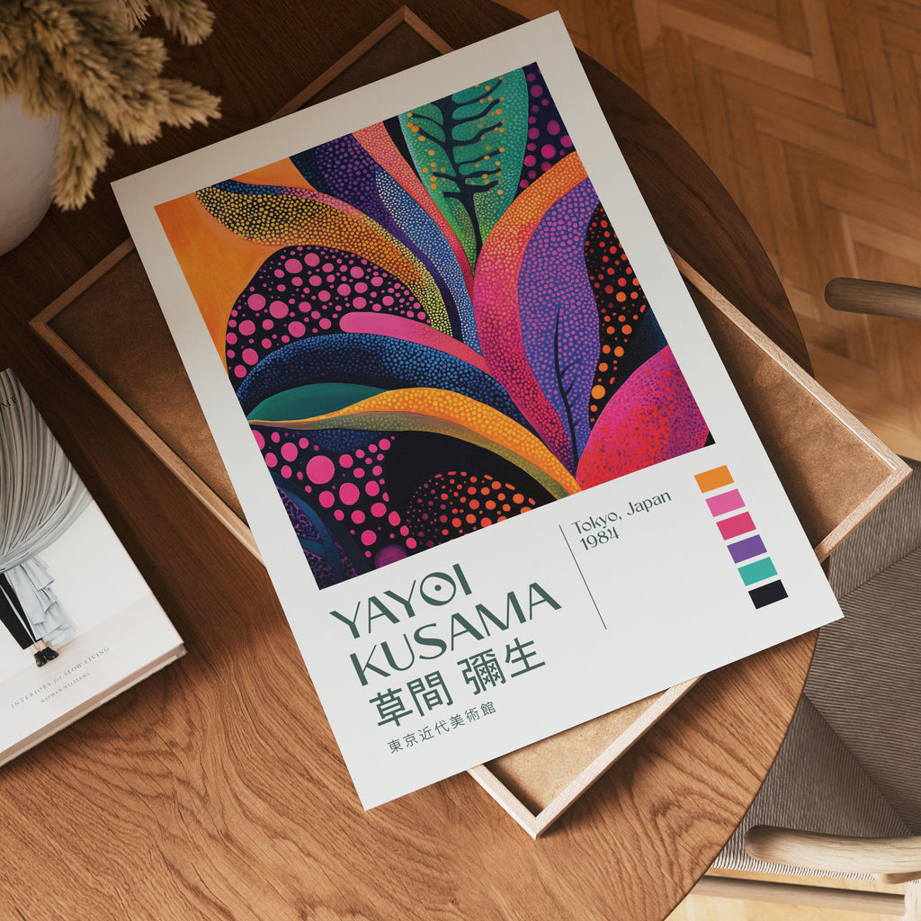 Yayoi Kusama Radiant Bloom Poster