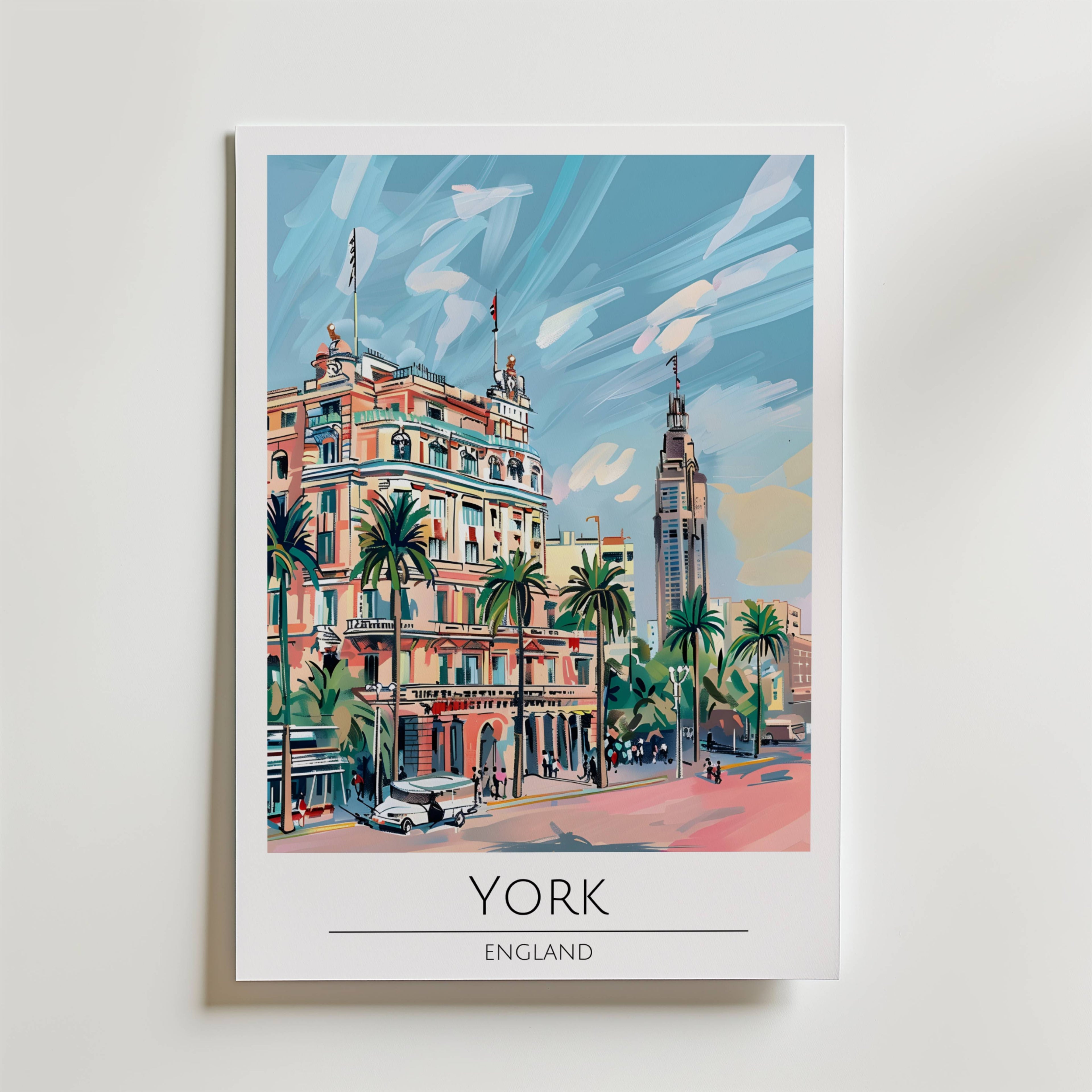 York Sunset Boulevard Poster