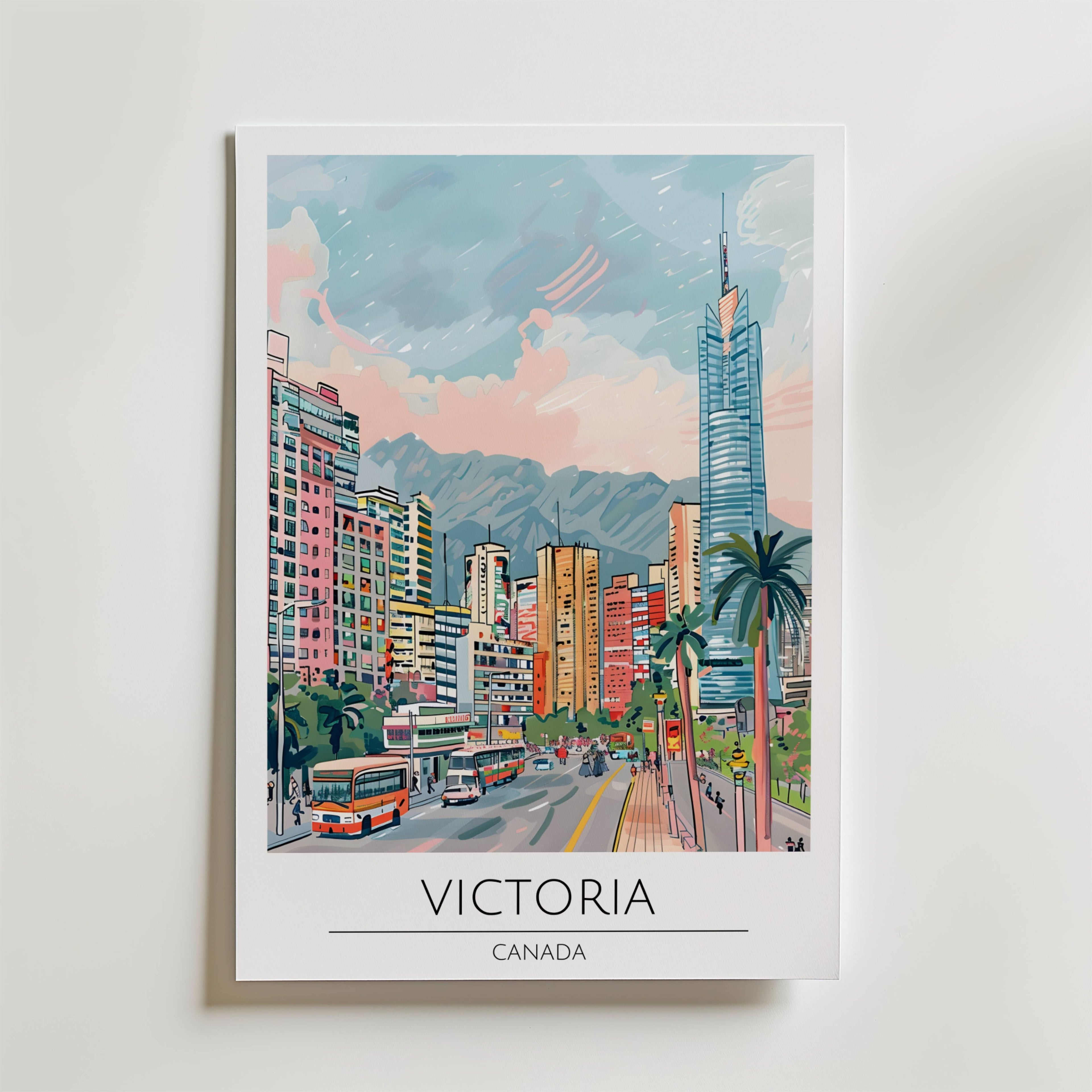 Victoria Skyline Journey Poster