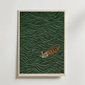 Swimming Tiger Poster