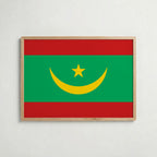 Mauritania National Flag Poster – poster väggdekoration inredning – Affischer hos Bozetto