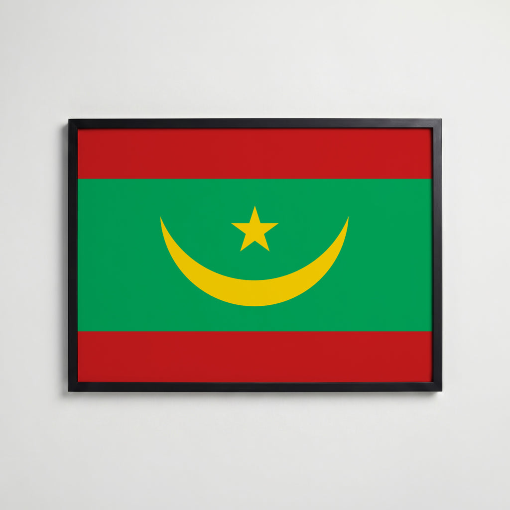 Mauritania National Flag Poster affisch – köp poster online – Bozetto väggdekoration