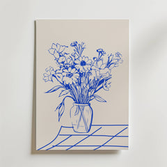 Blue Bouquet Poster
