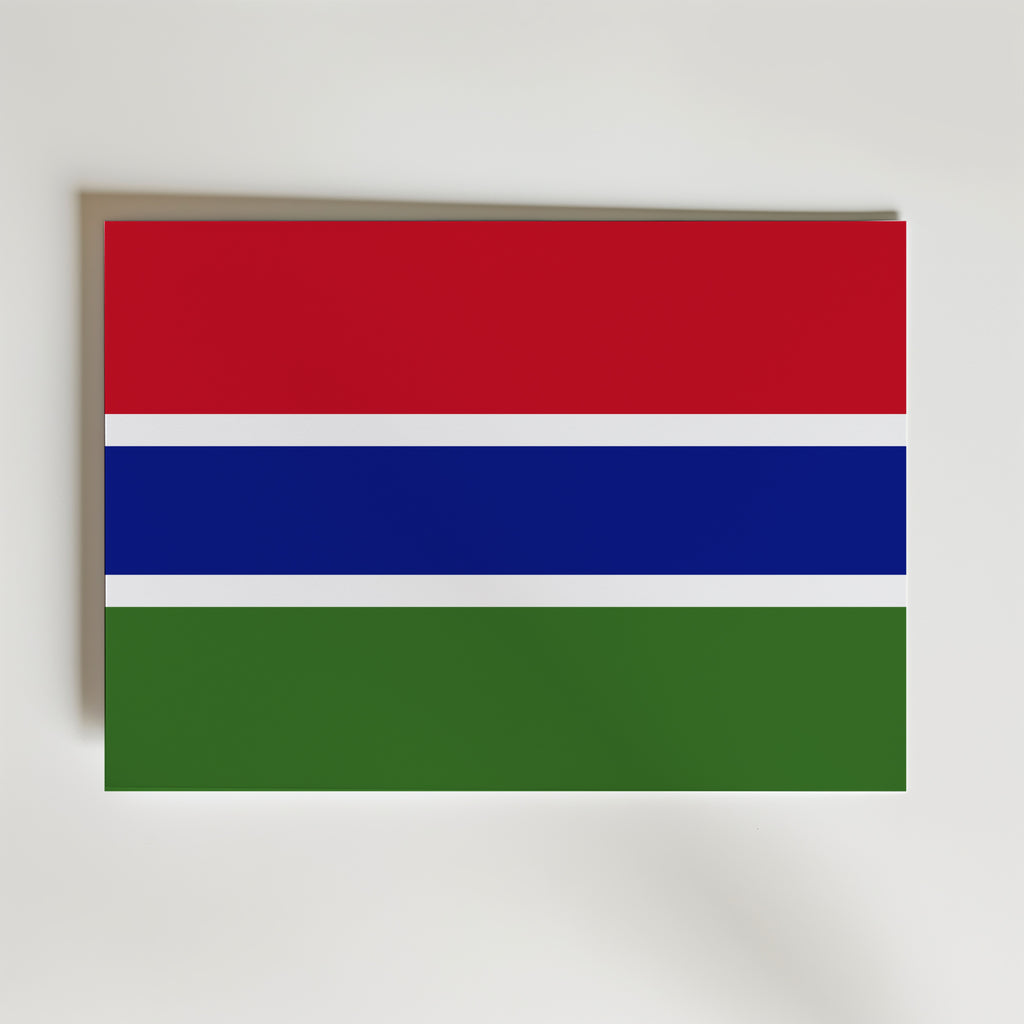 Gambia National Flag Poster affisch – poster till väggdekoration – köp online hos Bozetto