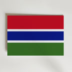 Gambia National Flag Poster affisch – poster till väggdekoration – köp online hos Bozetto