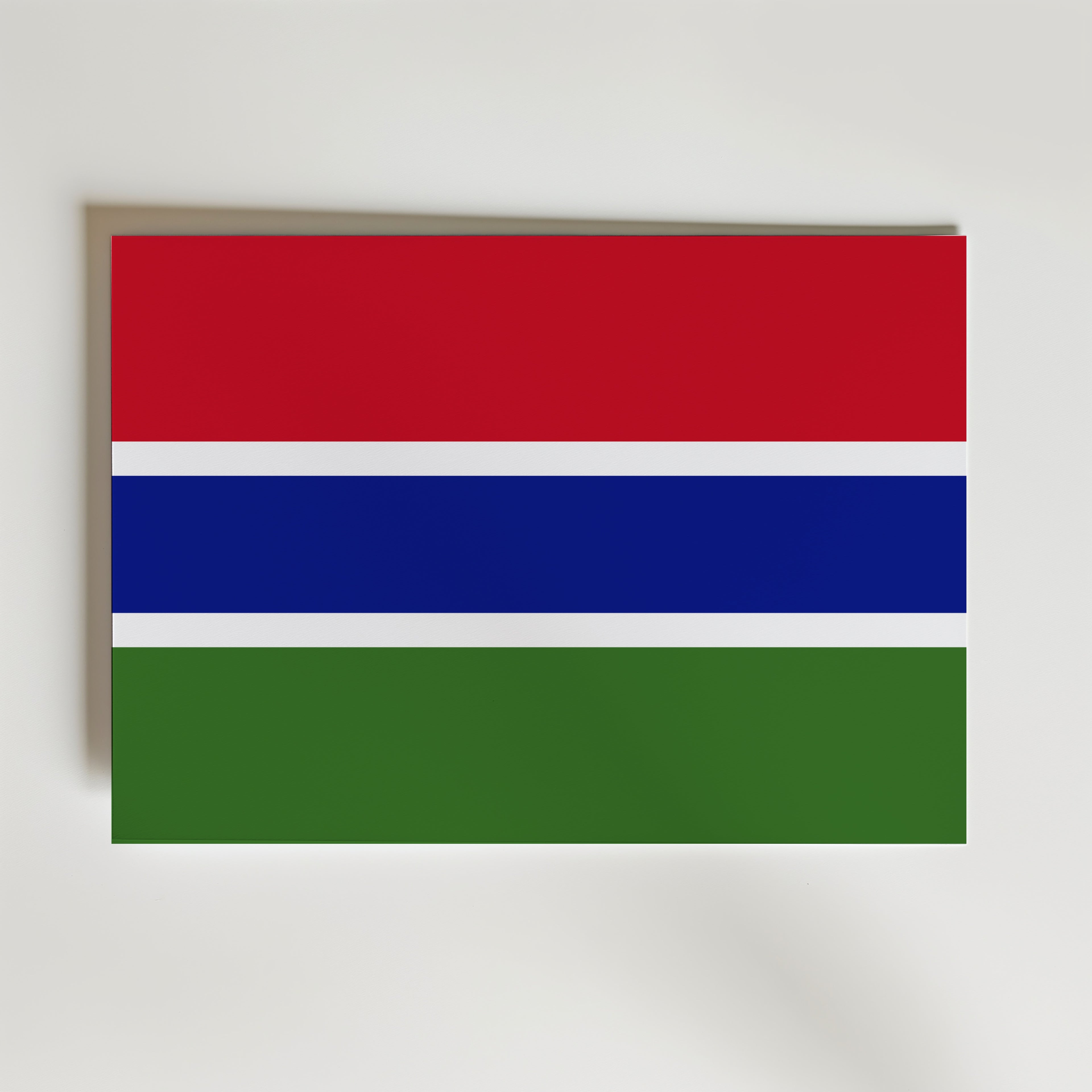Gambia National Flag Poster affisch – poster till väggdekoration – köp online hos Bozetto