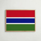 Gambia National Flag Poster – poster väggdekoration inredning – Affischer hos Bozetto