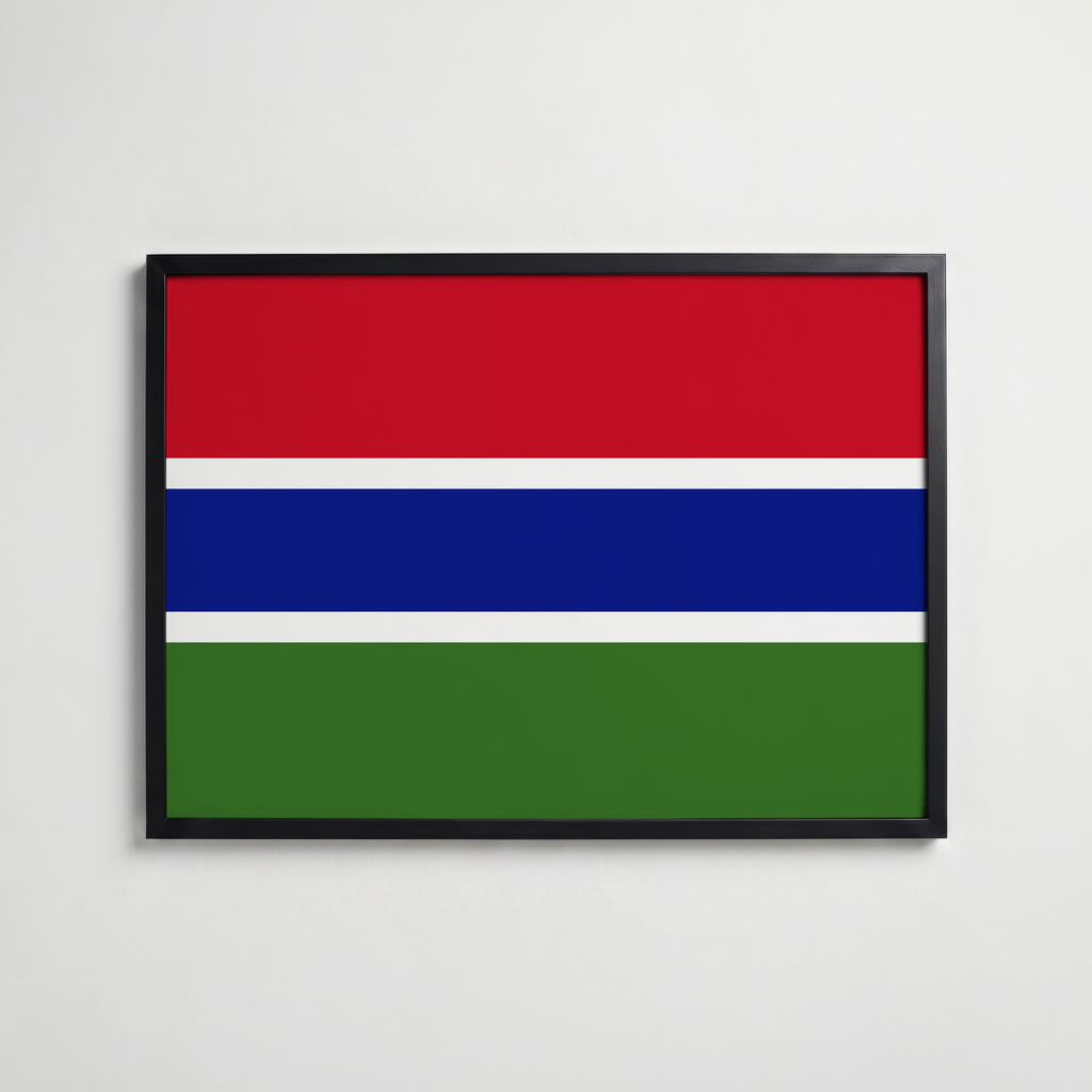 Gambia National Flag Poster affisch – köp poster online – Bozetto väggdekoration