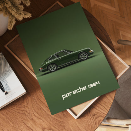 Retro Porsche Poster