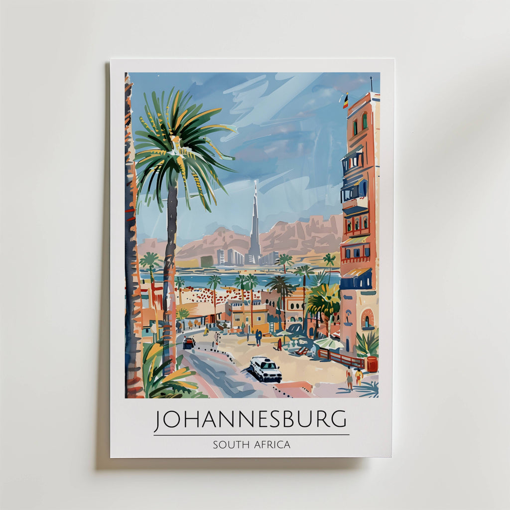 Johannesburg Cityscape Poster