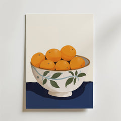 Bowl of Oranges Poster