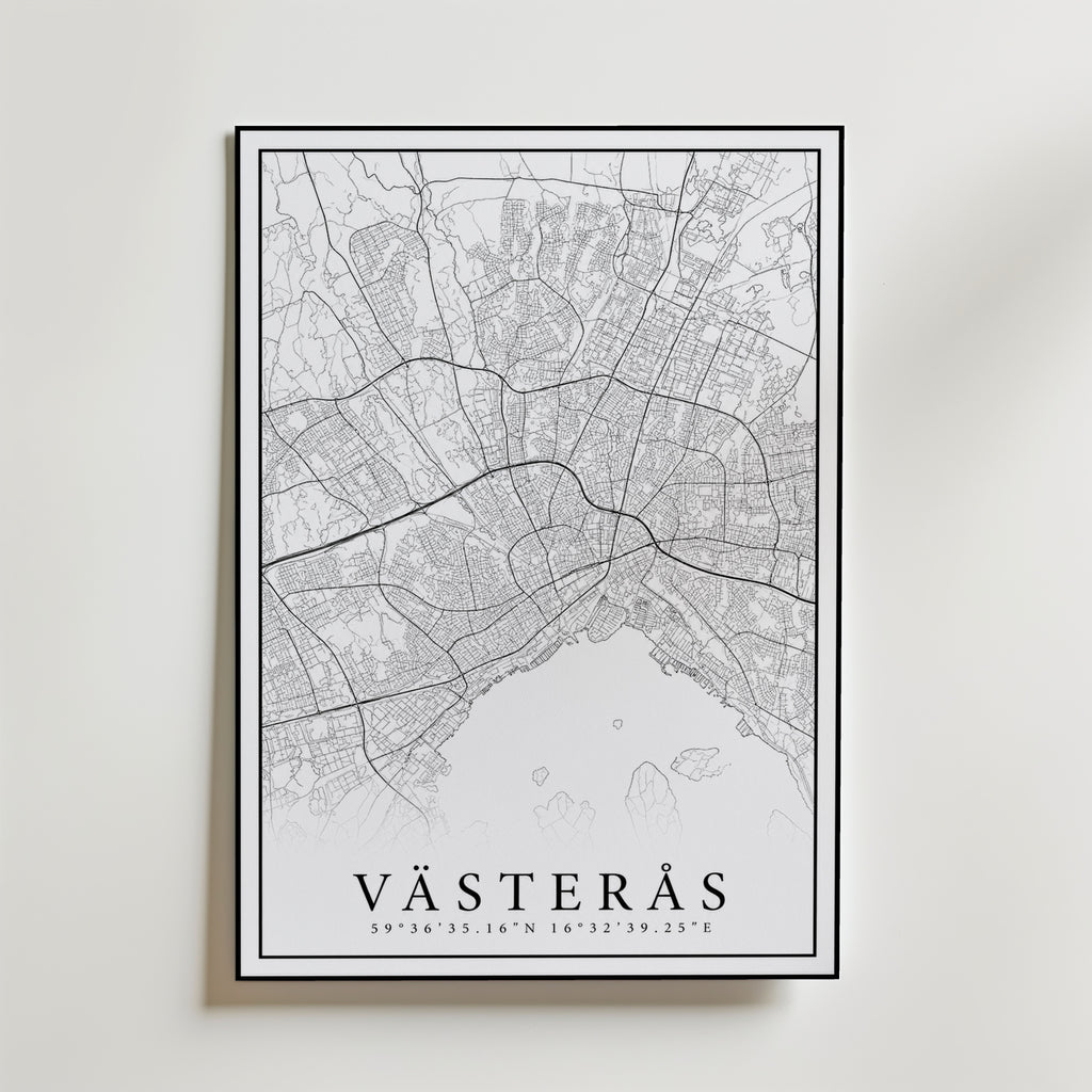 Västerås Karta Poster