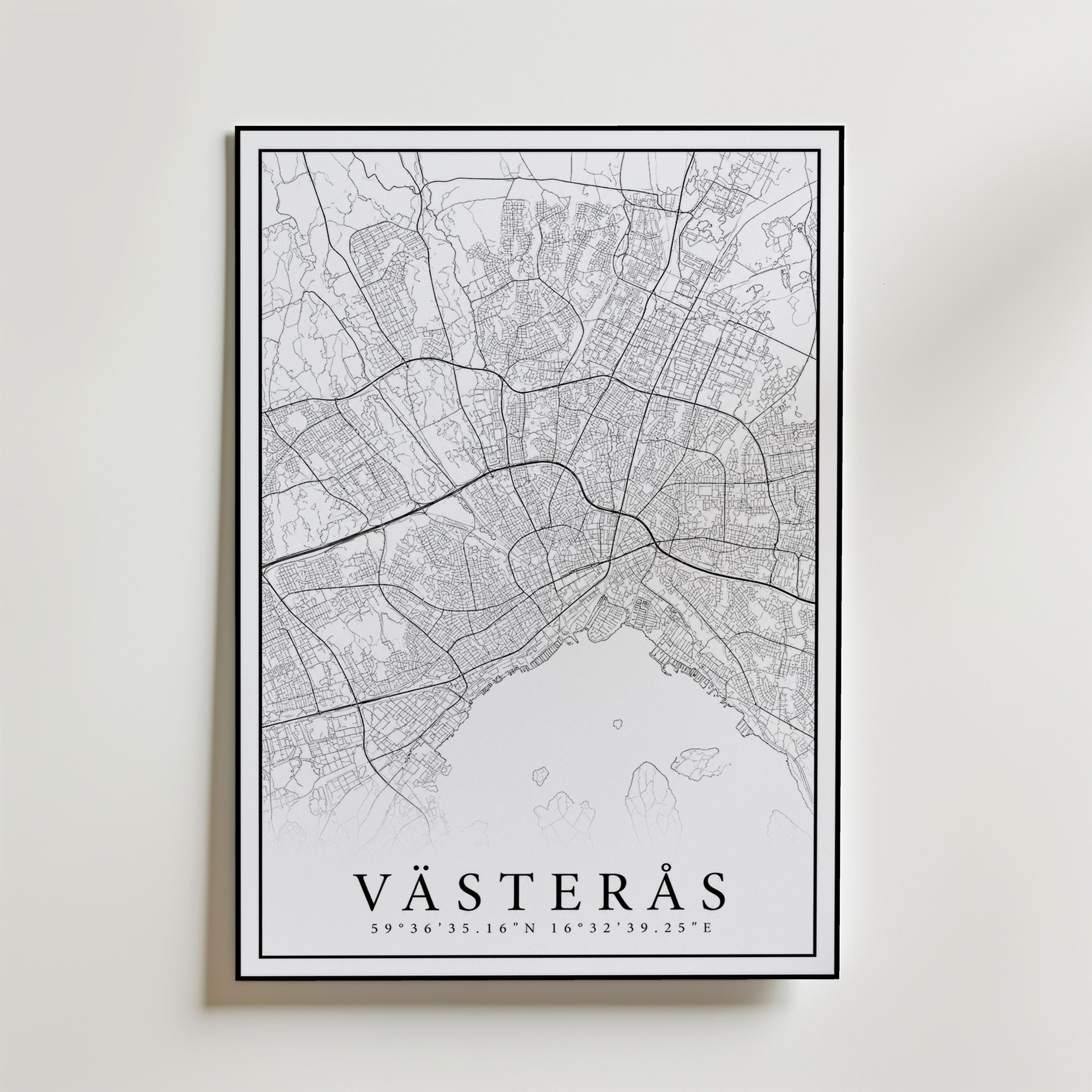 Västerås Karta Poster