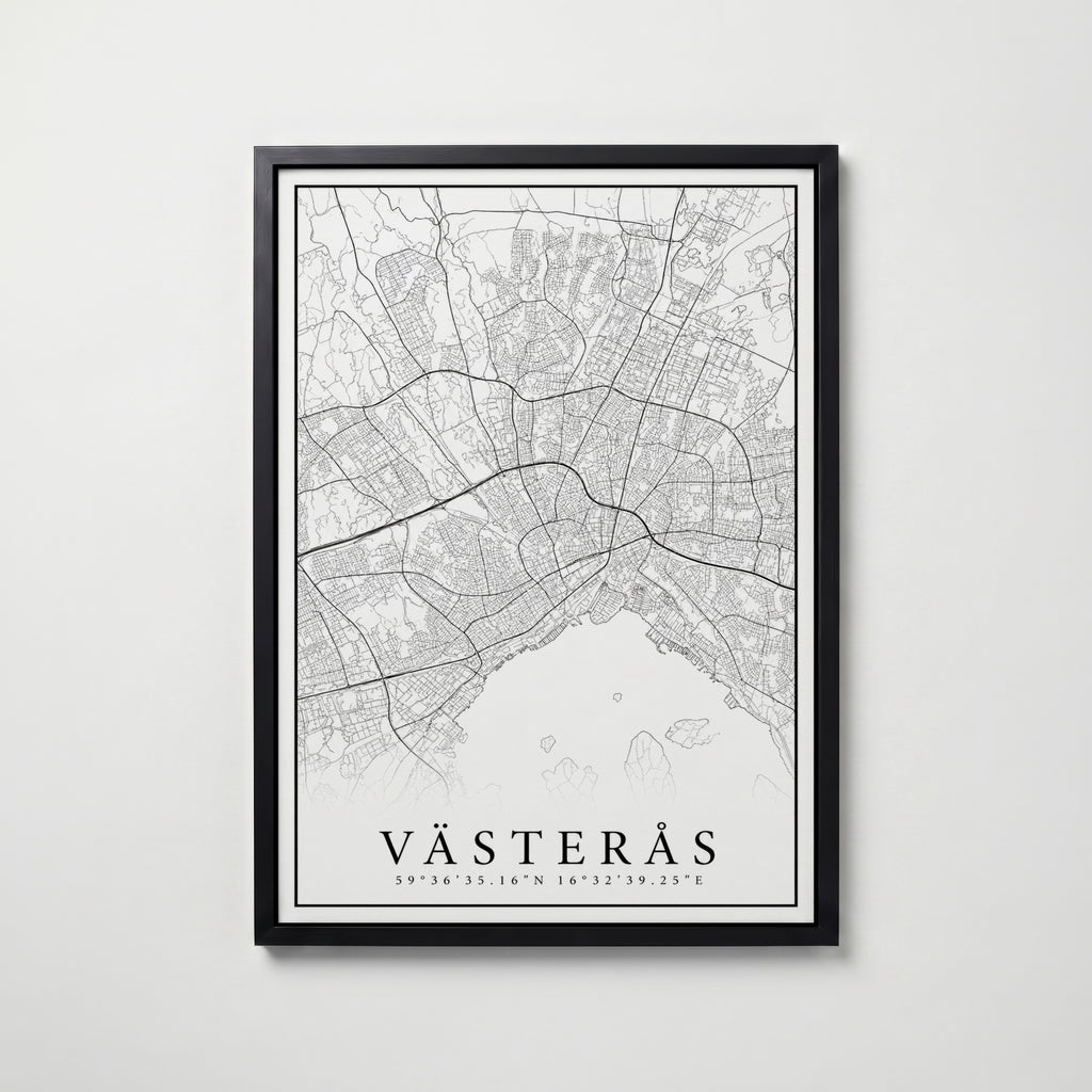 Västerås Karta Poster