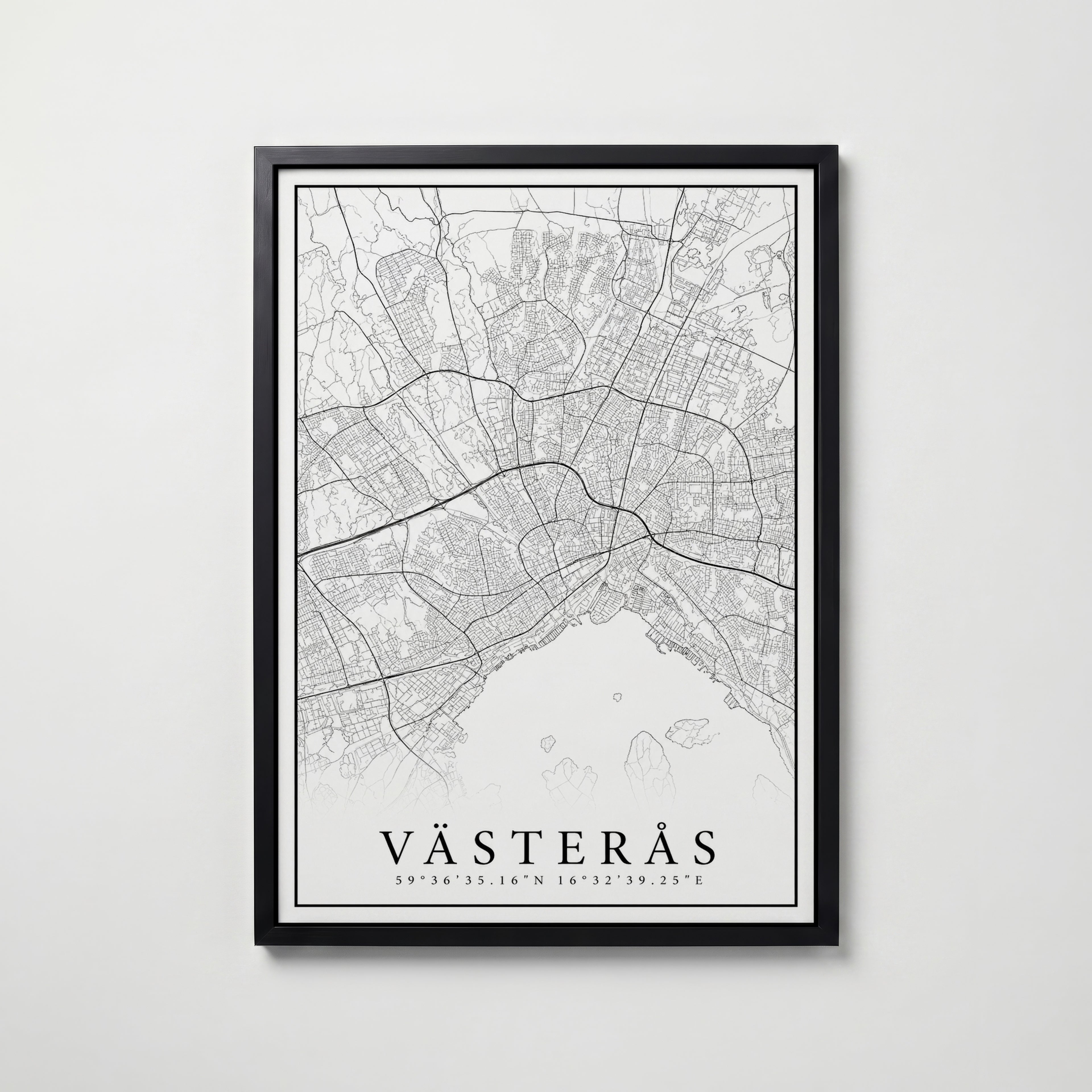 Västerås Karta Poster