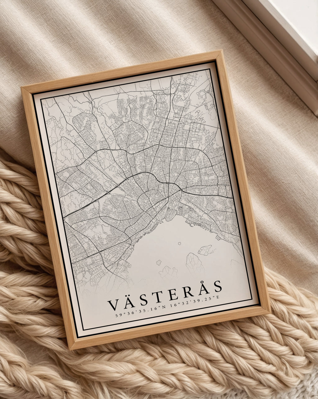 Västerås Karta Poster