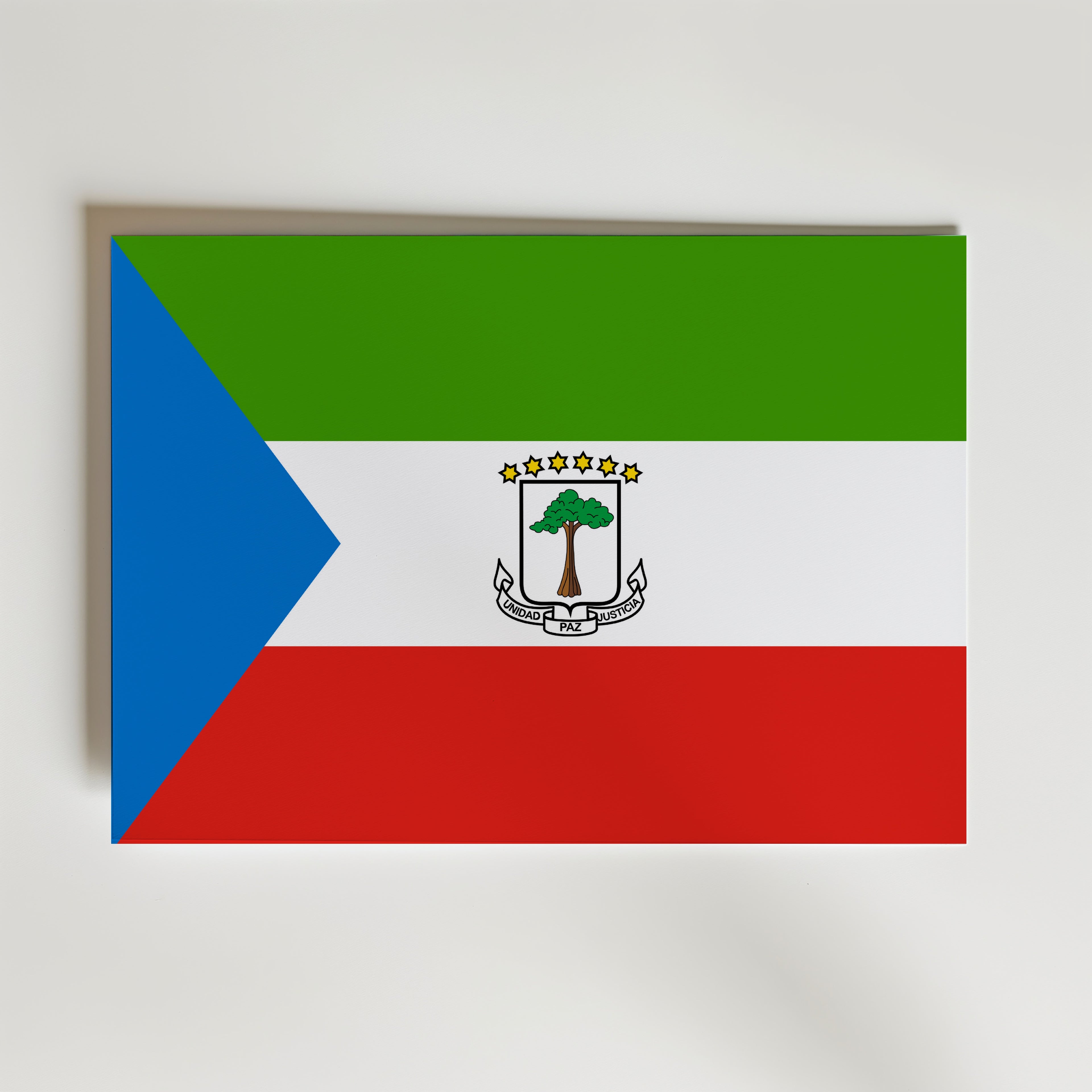 Equatorial Guinea National Flag Poster affisch – poster till väggdekoration – köp online hos Bozetto