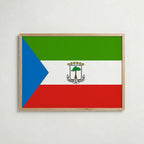 Equatorial Guinea National Flag Poster – poster väggdekoration inredning – Affischer hos Bozetto