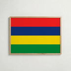 Mauritius National Flag Poster – poster väggdekoration inredning – Affischer hos Bozetto