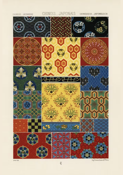 Chinois Japonais Poster