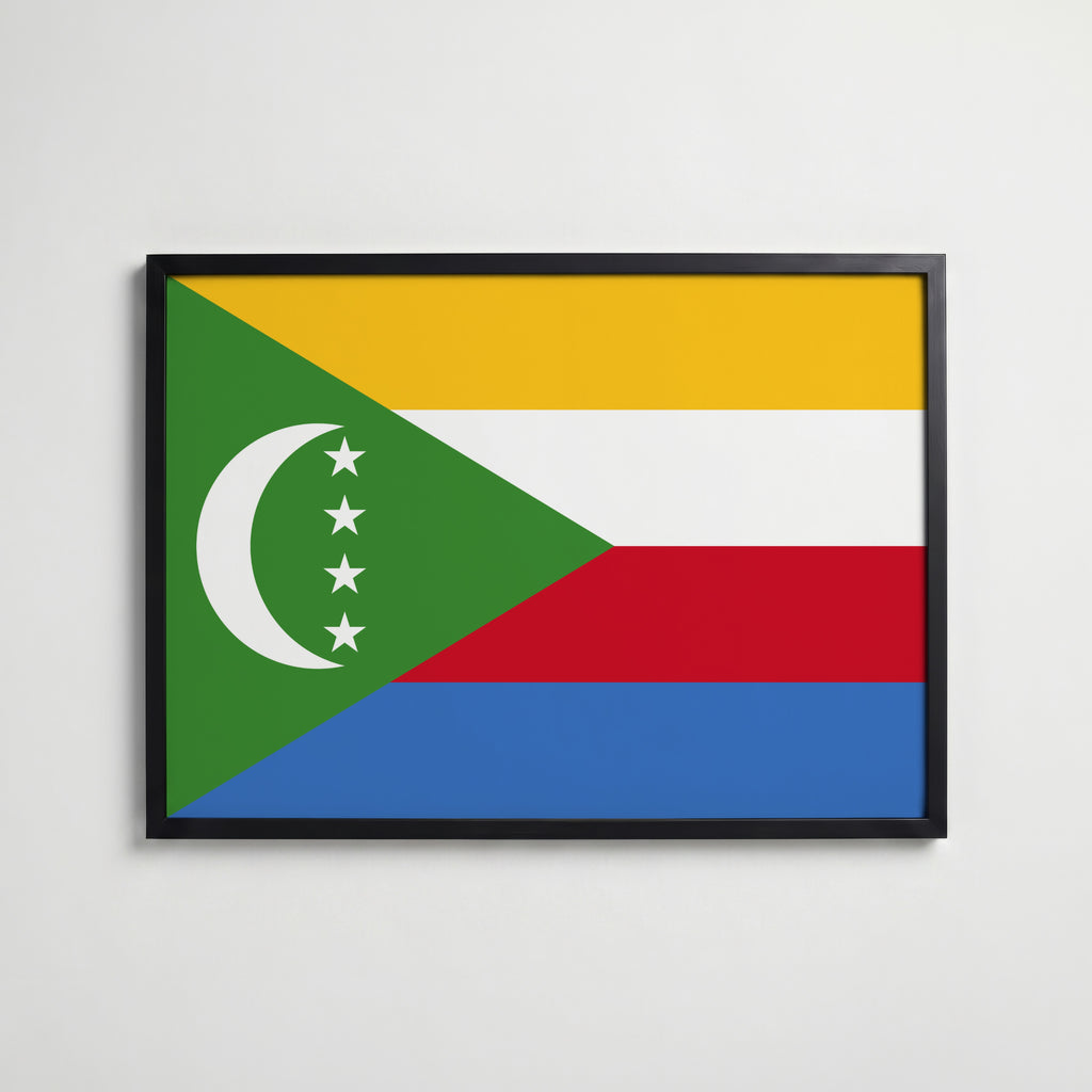 Comoros National Flag Poster affisch – köp poster online – Bozetto väggdekoration