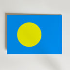 Palau National Flag Poster affisch – poster till väggdekoration – köp online hos Bozetto