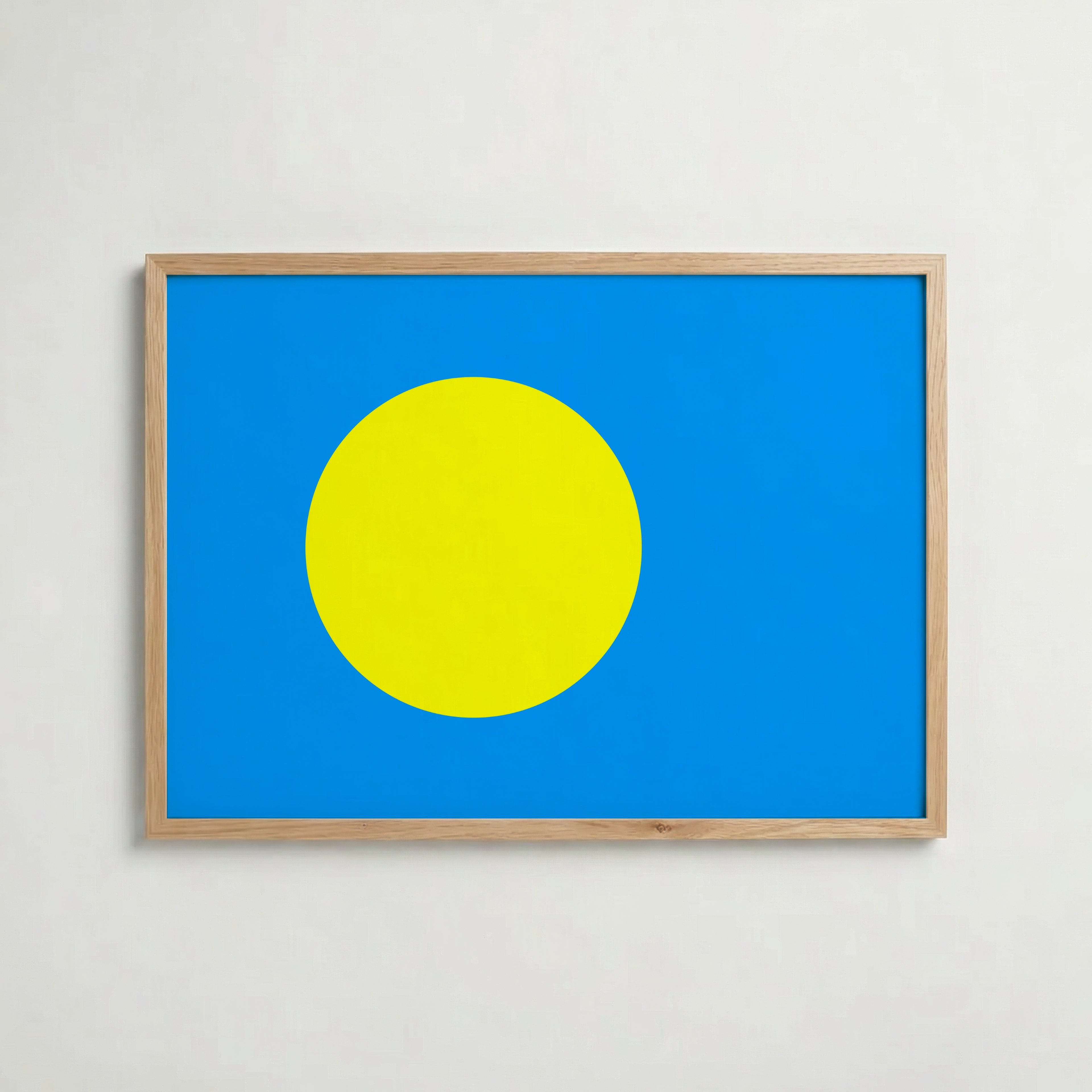 Palau National Flag Poster – poster väggdekoration inredning – Affischer hos Bozetto