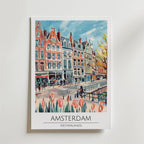 Amsterdam Tulip Canal Poster